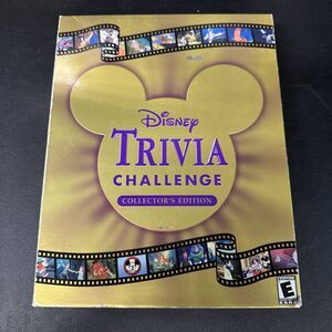 Disney Trivia Challenge Collector's Edition (PC CD-ROM) *BOX SET* SEALED.